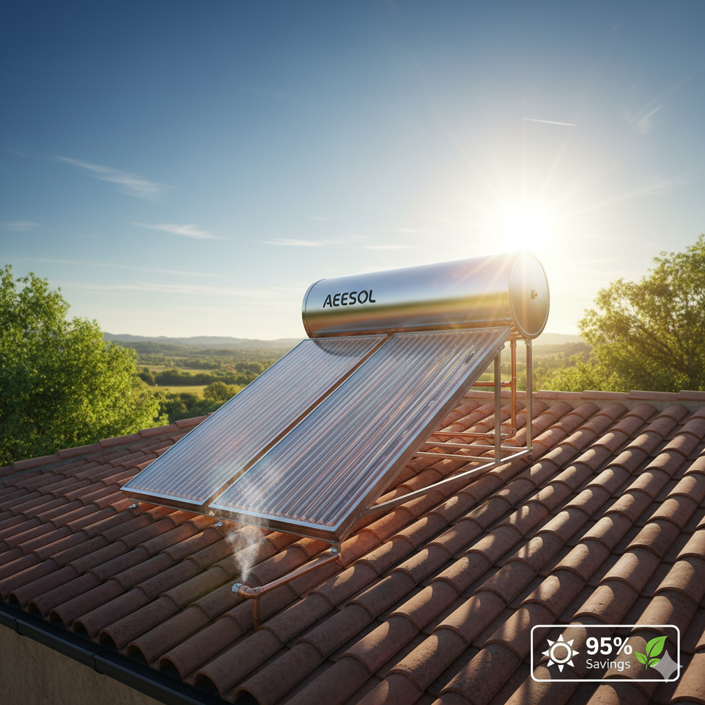 Solar Geyser on a rooftop